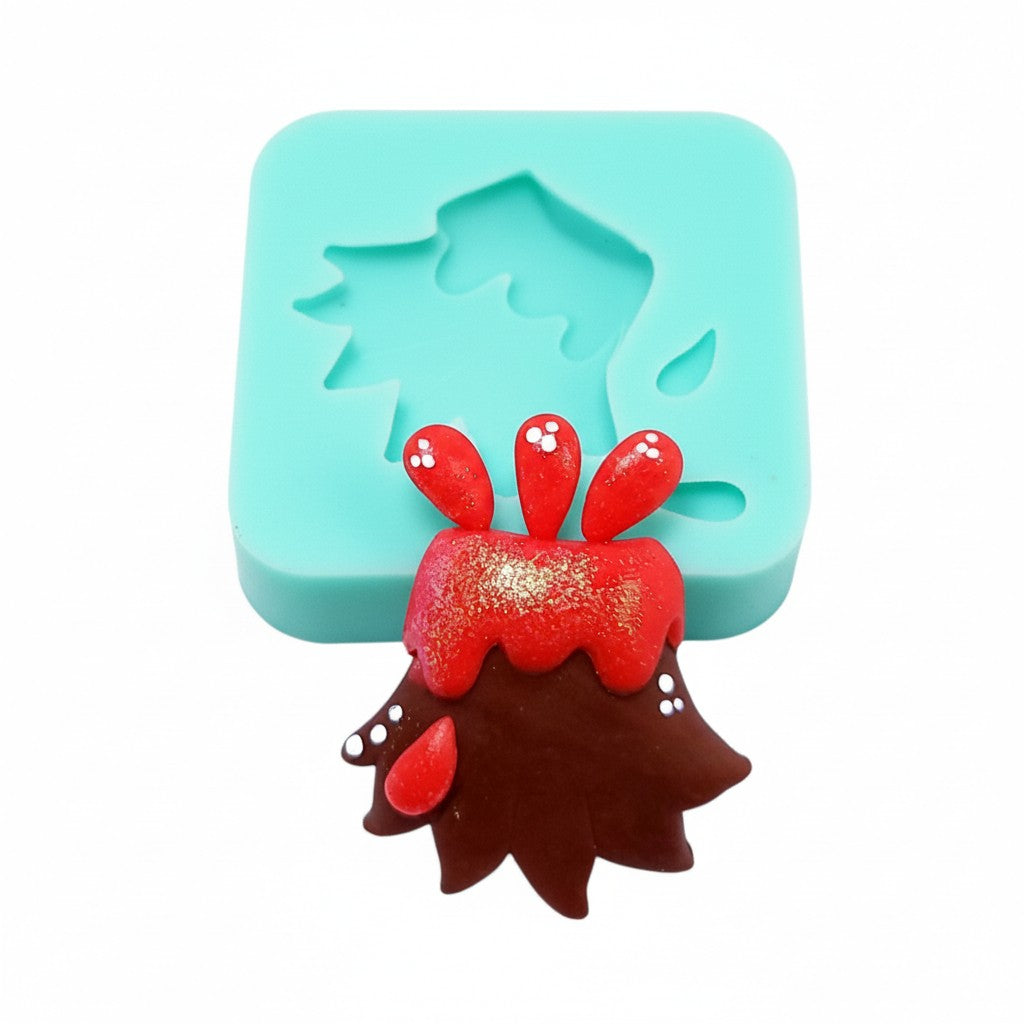 Prehistoric Volcano Dino Multi-Project Silicone Mold for Fondant Resin Clay Crafts