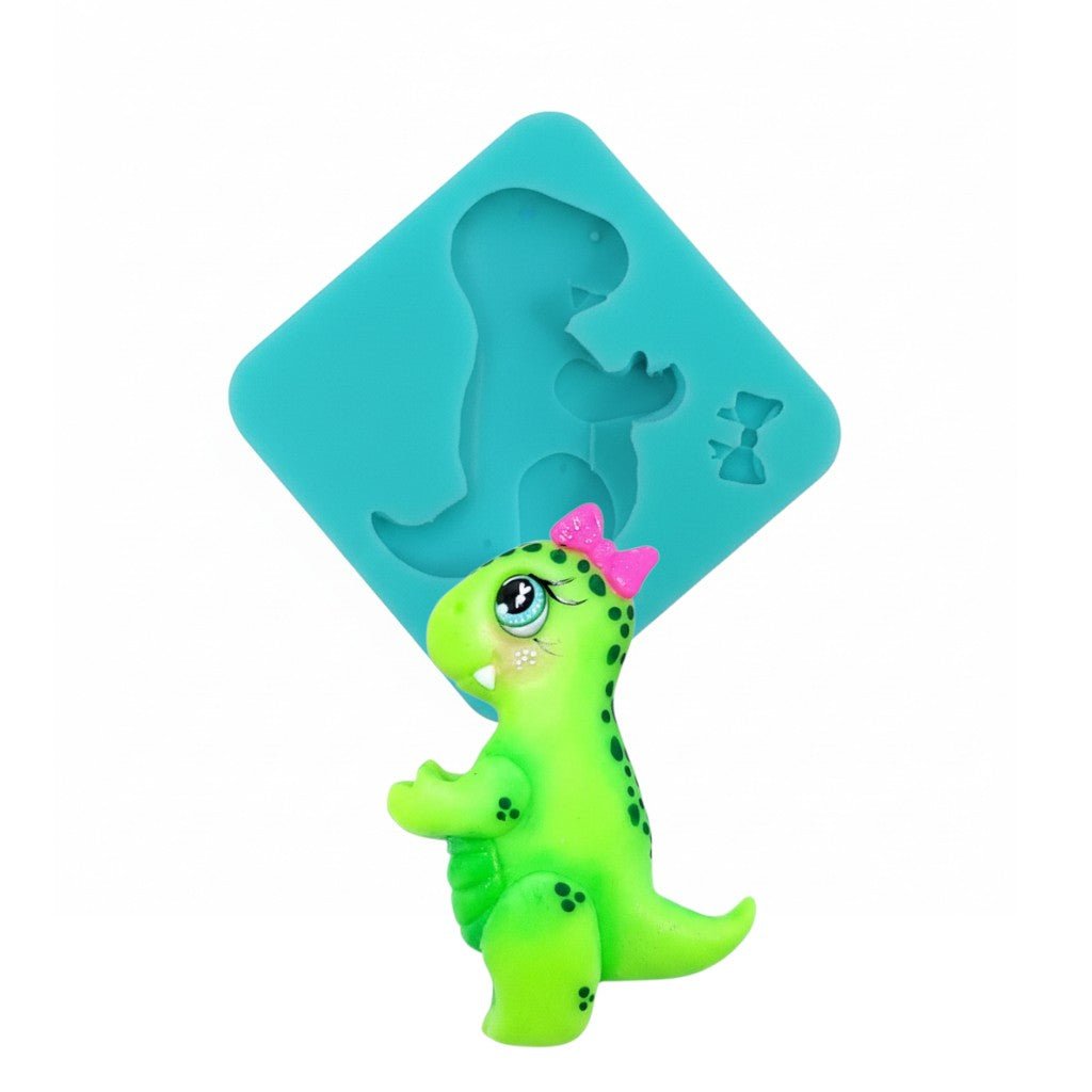 Cute T-Rex Dinosaur Multi-Project Silicone Mold for Fondant Resin Clay Crafts