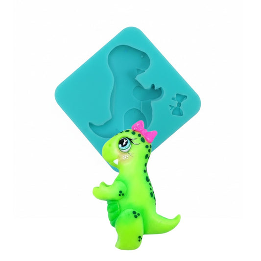 Cute T-Rex Dinosaur Multi-Project Silicone Mold for Fondant Resin Clay Crafts