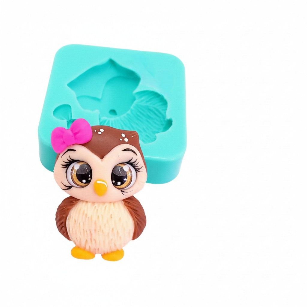Cute Owl Multi-Project Silicone Mold for Fondant Resin Clay Crafts MS70