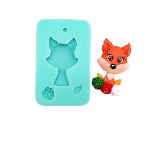 Cute Fox Multi-Project Silicone Mold MS705 for Cake, Resin, Clay Crafts