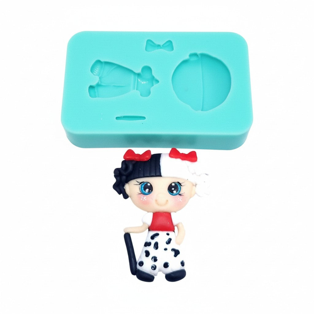 Villain Doll Multi-Project Silicone Mold MS715 for Cake Resin Clay Crafts