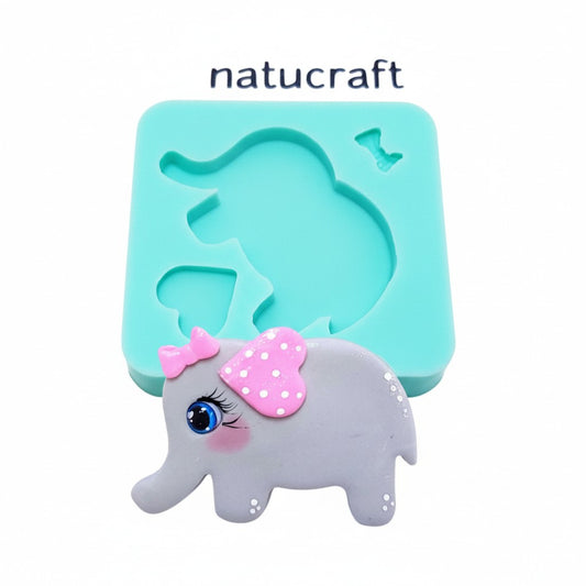 Baby Elephant Multi-Project Silicone Mold for Fondant, Resin, Clay Crafts MS722