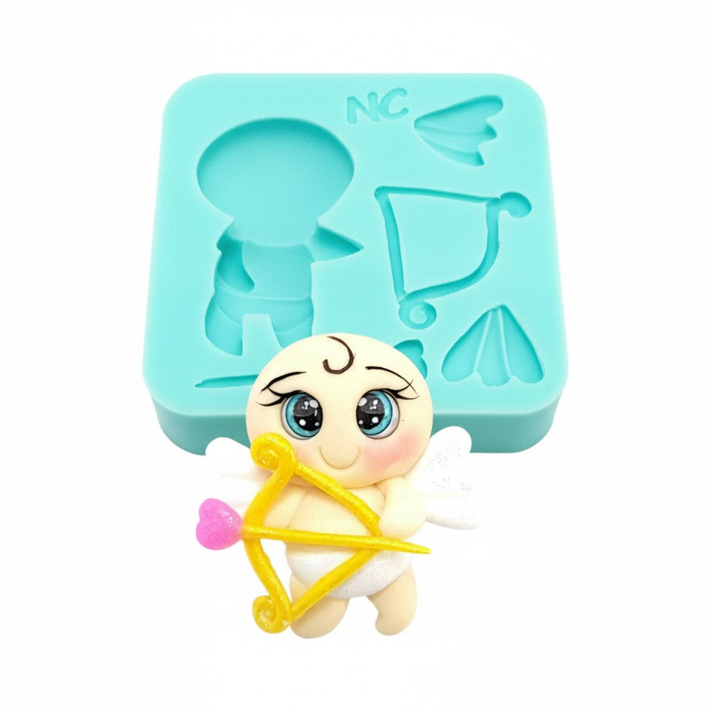 Cupid Valentines Multi Project Silicone Mold for Cake Resin Clay Fondant MS775