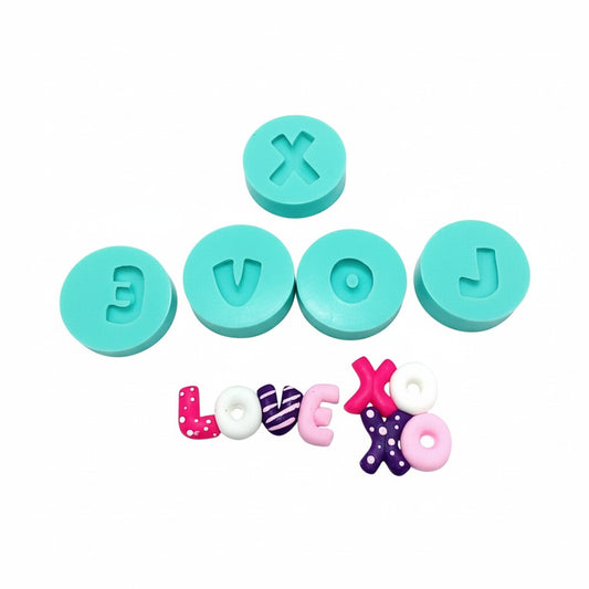LOVE XOXO Small Words Bundle 5 Mold Multi-Project Silicone Mold MS777