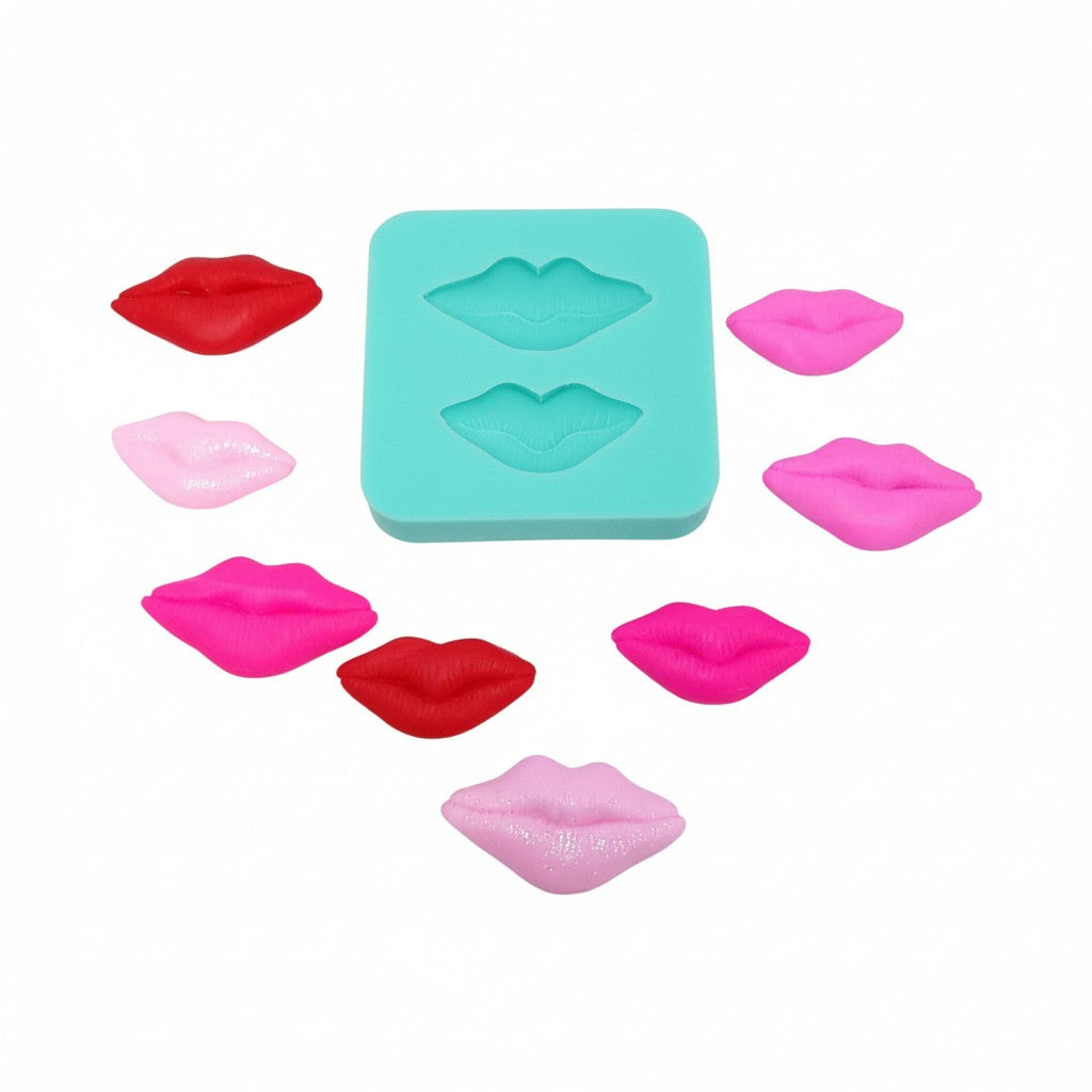 Lips Kiss Silicone Mold Mini Candy Fondant Resin Polymer Clay