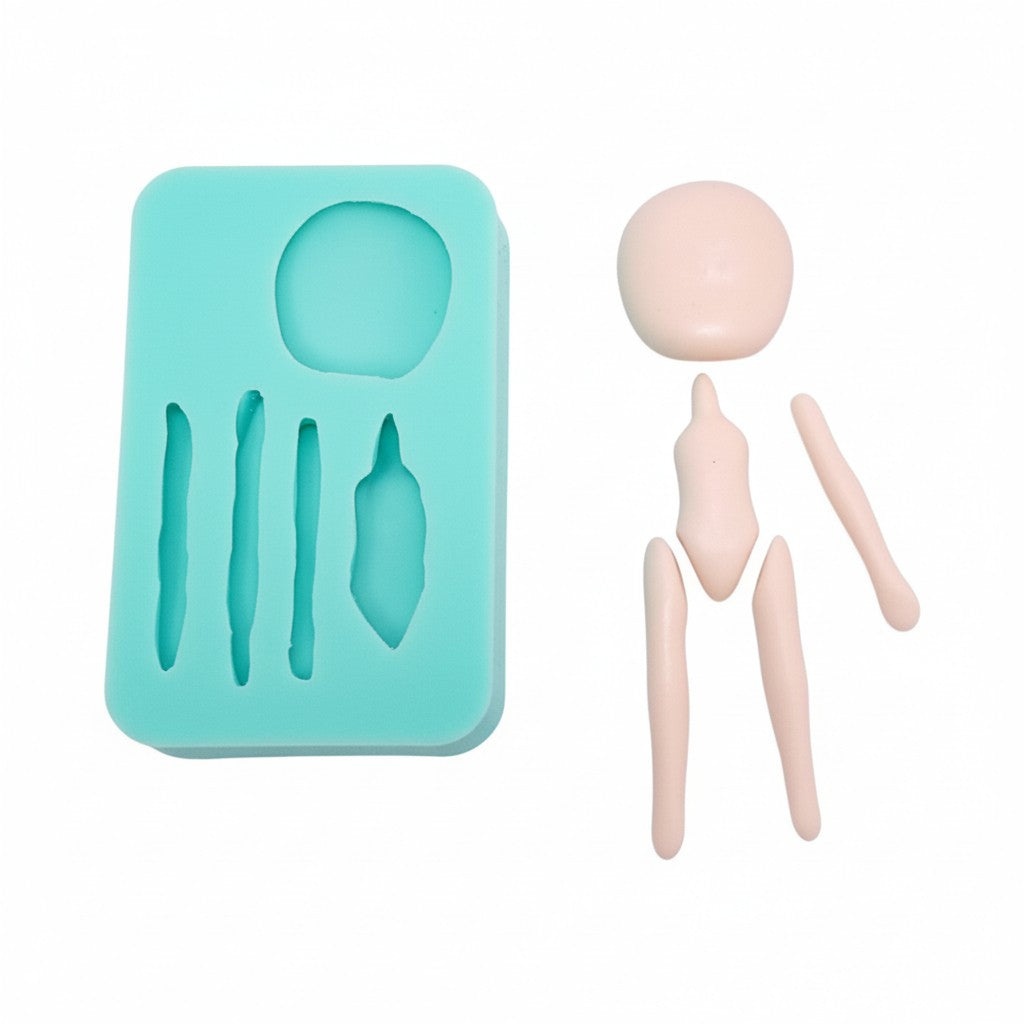 Doll Body Parts Multi Project Silicone Mold for Cake Resin Clay Craft MS801
