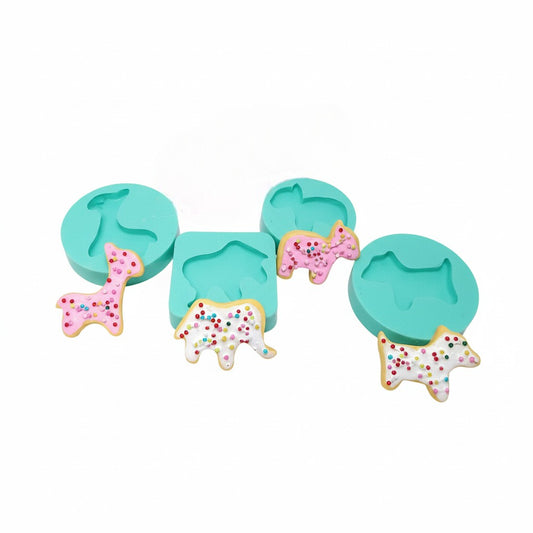 Circus Frosted Animals Collection 4 Molds Multi-Project Silicone Mold MS807