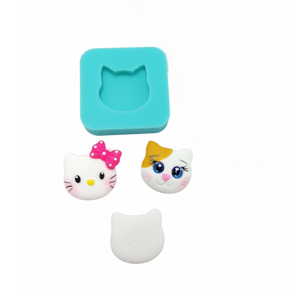 Cute Kitty Cat Kit Multi Project Silicone Mold MS821 for Resin Clay Fondant