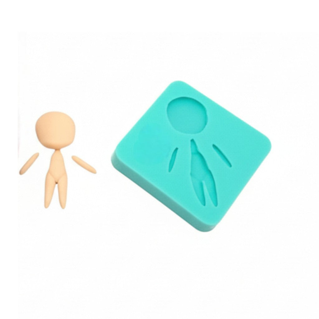Doll Body Mold for Miniatures Silicone Multi Project Cake Fondant Resin Crafts MS831