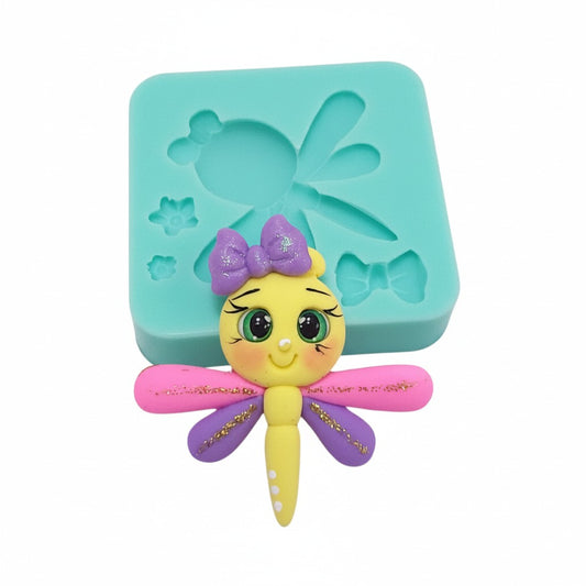 Cute Dragonfly Multi Project Easter Silicone Mold for Fondant Resin Clay MS834