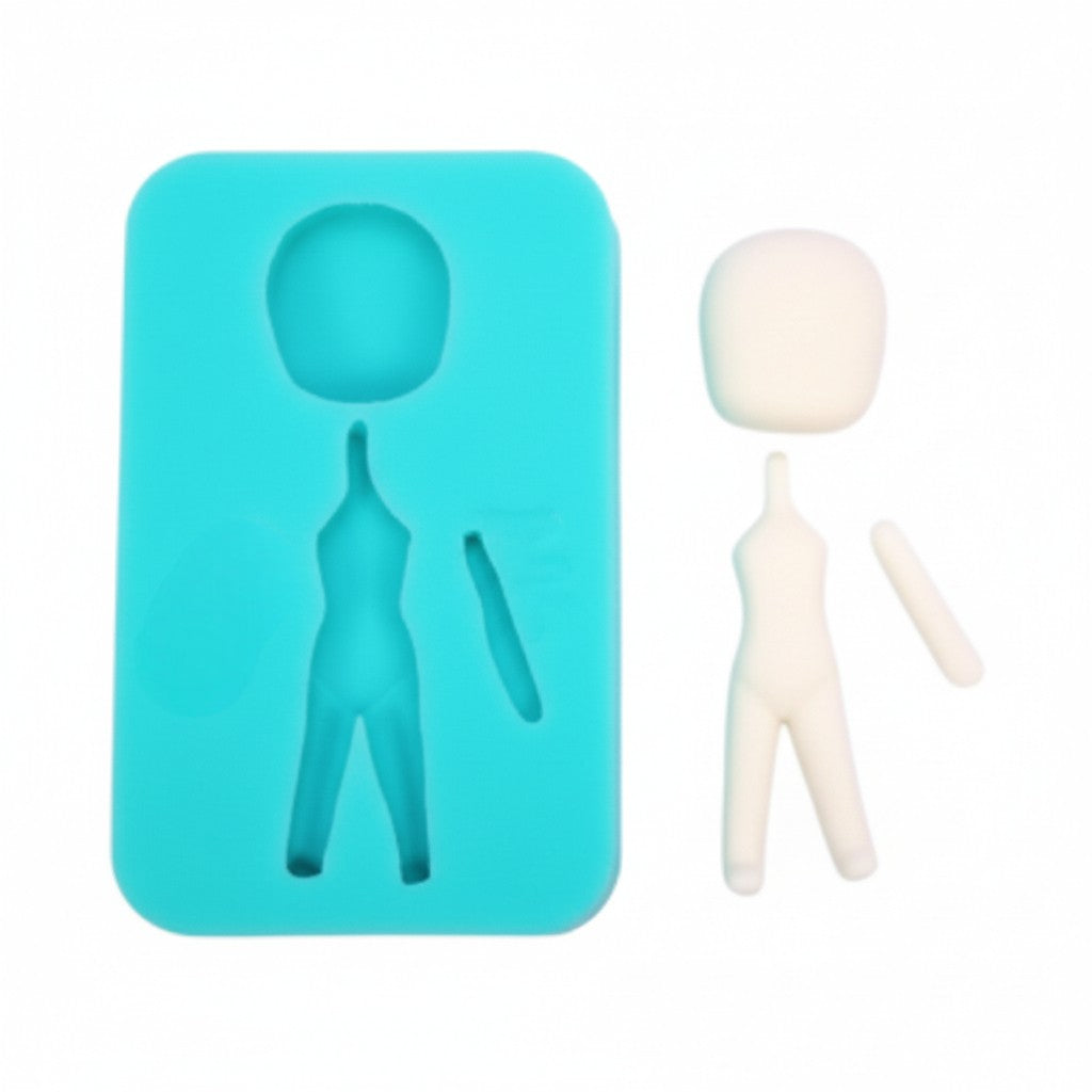 Doll Body and Head Making Multi Project Silicone Mold for Crafts MS883
