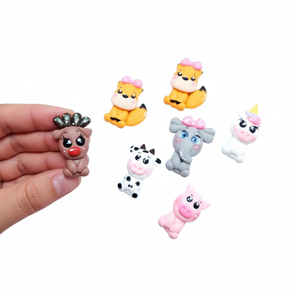 Cute Reindeer and Animals Full Body Multi-Project Silicone Mold MS086