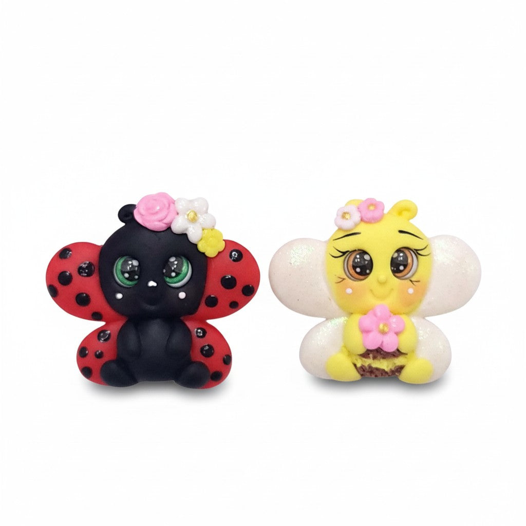 Cute Bee and Ladybug Silicone Mold for Easter Cake Resin Miniatures
