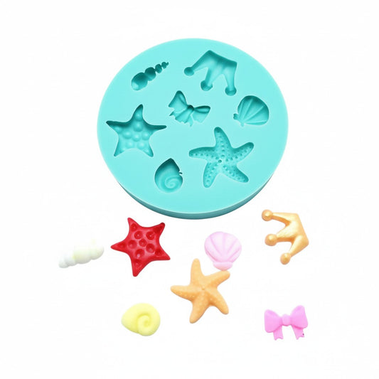Under the sea miniature Clay accents Multi-Project Silicone mold MS198