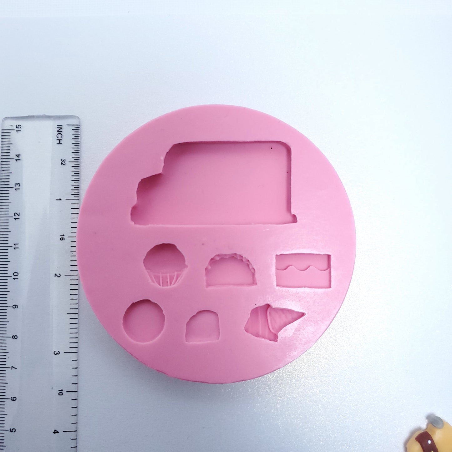 Food Truck Silicone Mold Ice Cream Tacos Cupcake Miniatures MS017
