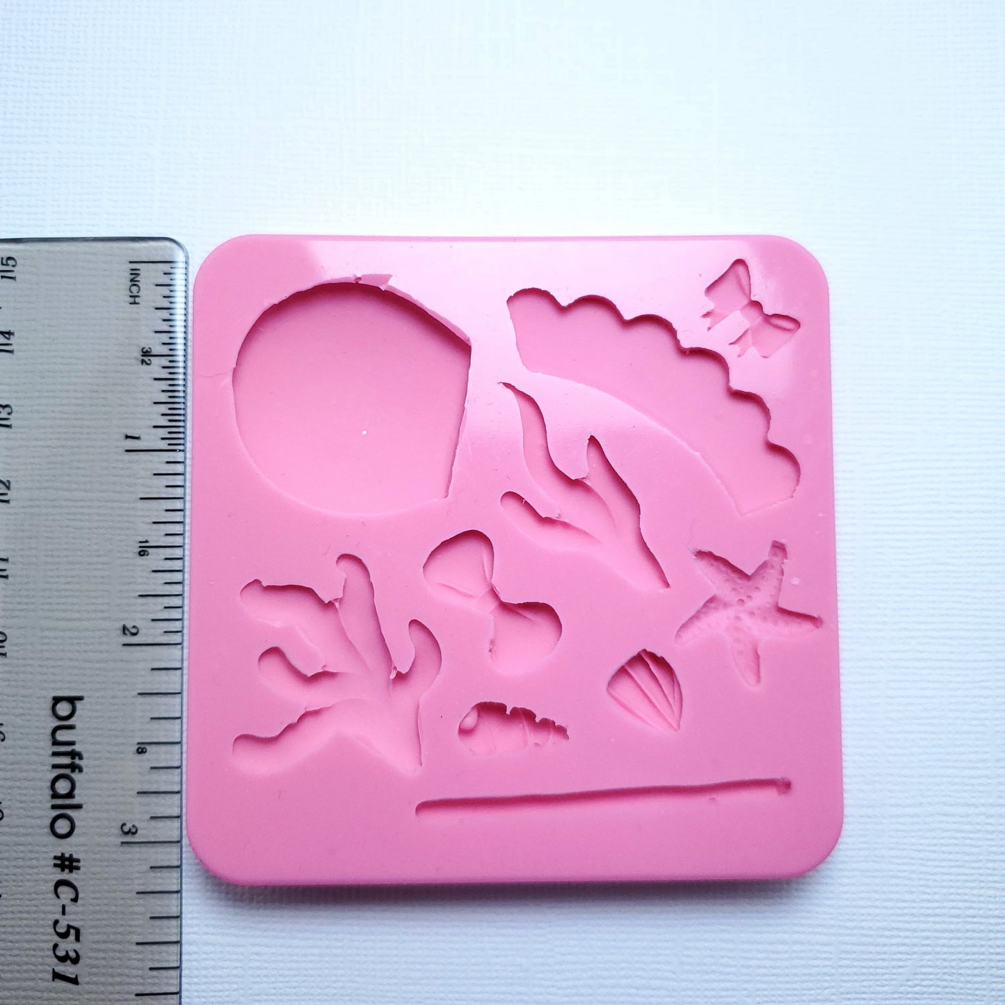 Under the Sea Multi-Project Silicone Mold for Cute Ocean Miniatures MS028