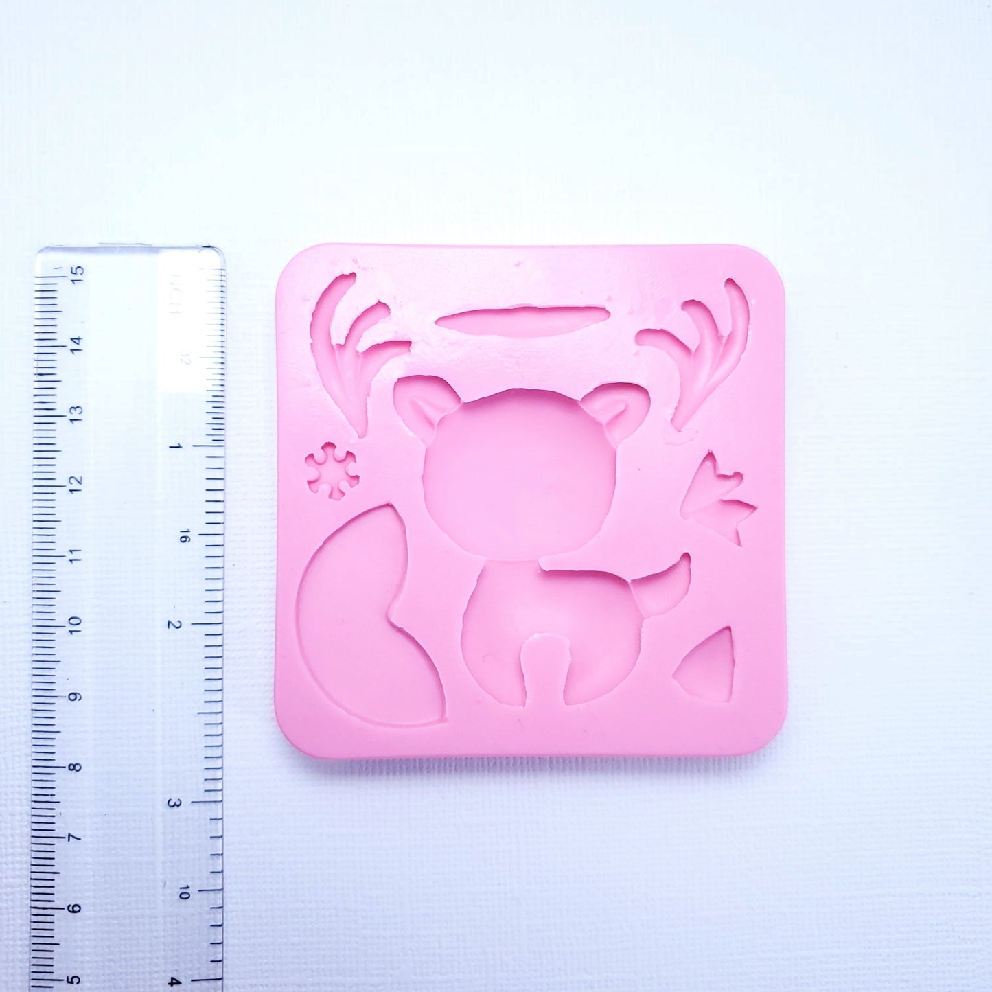 Cute Reindeer Silicone Mold for Fondant Resin Polymer Clay Crafts