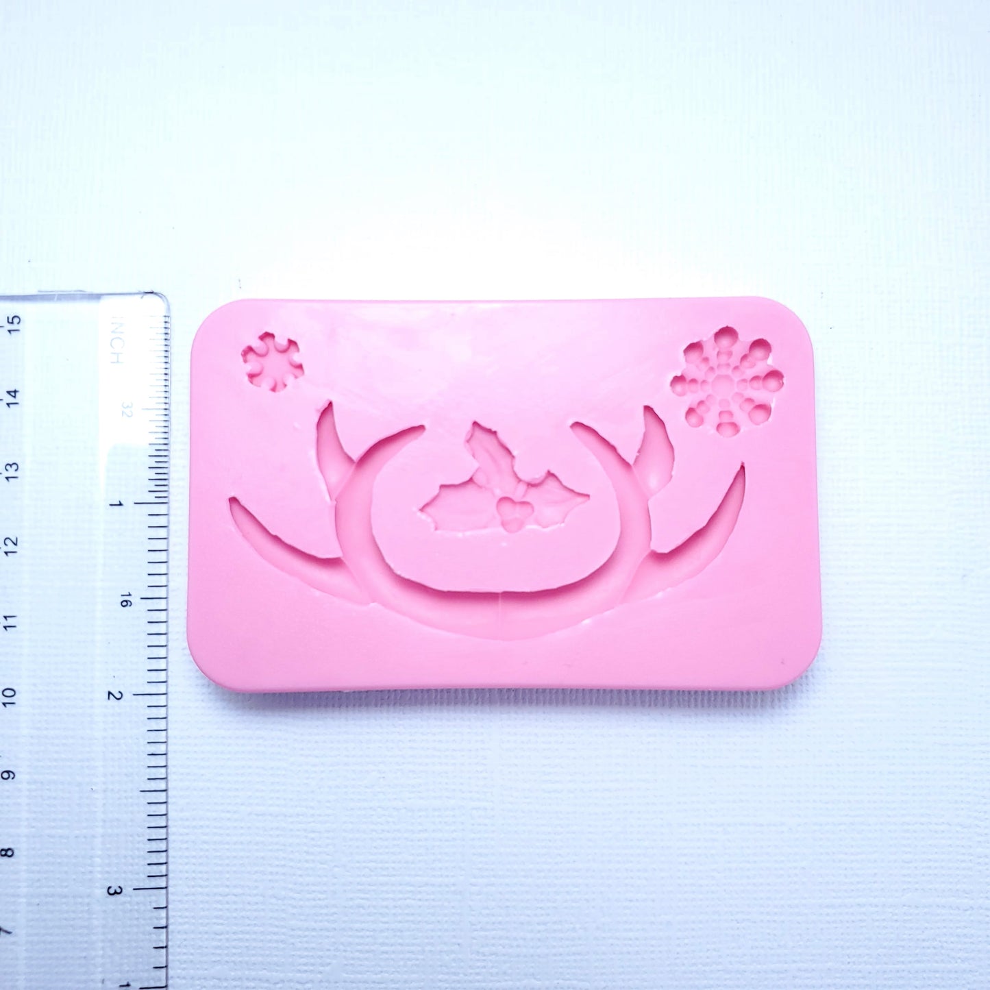 Antlers Floral Headband Multi-Project Silicone Mold for Fondant Resin Clay Crafts