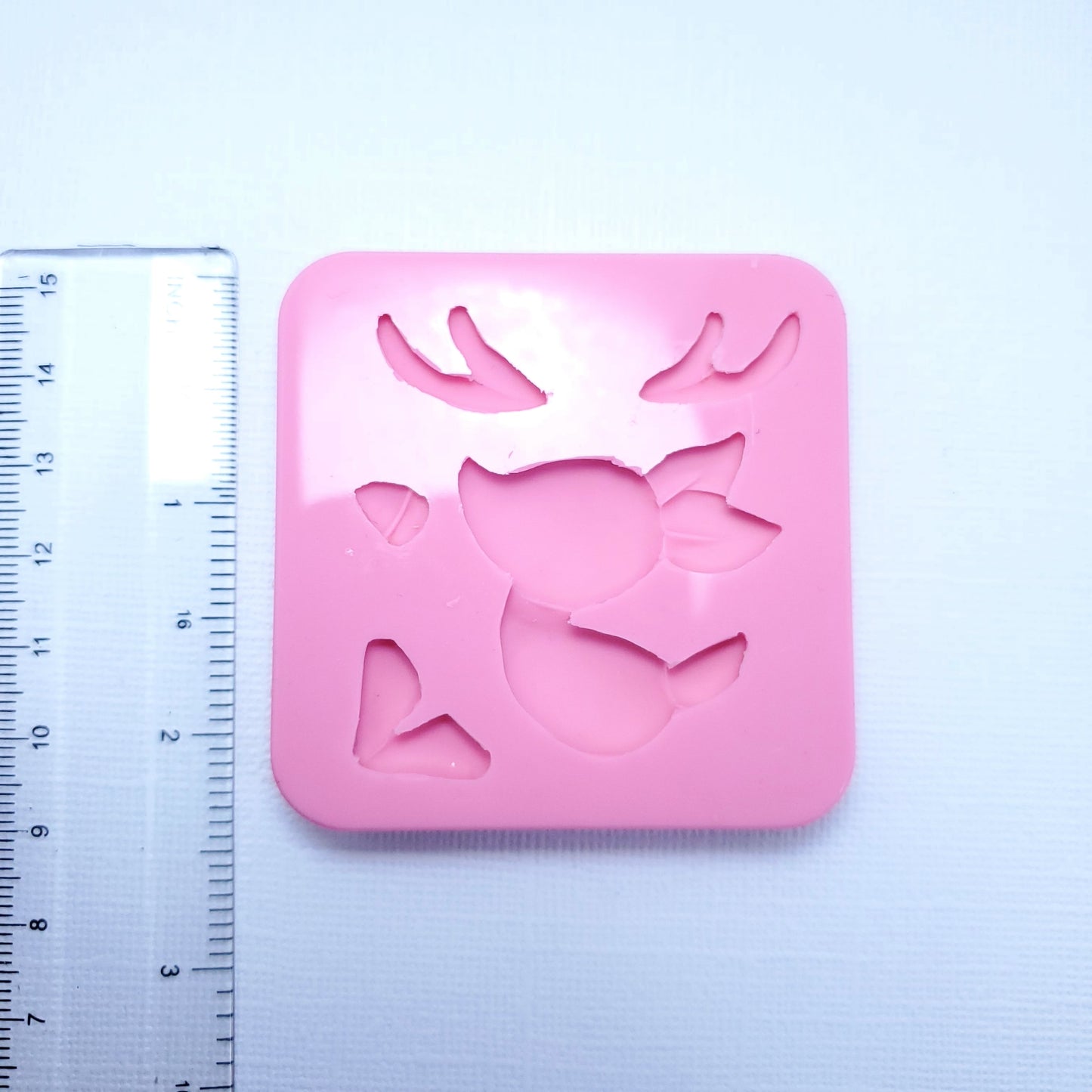 Jumpy Cute Reindeer Silicone Mold for Fondant, Resin, Clay & Mini Crafts