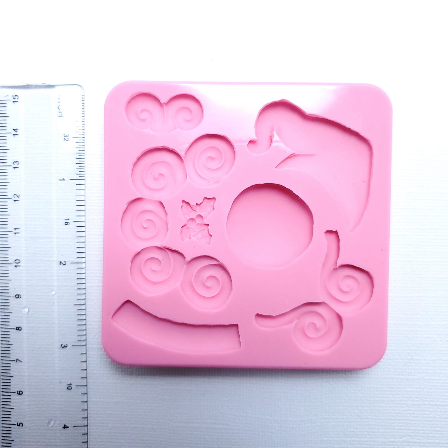 Epic Santa Curly Beard Silicone Mold for Fondant Resin Clay Crafts MS105