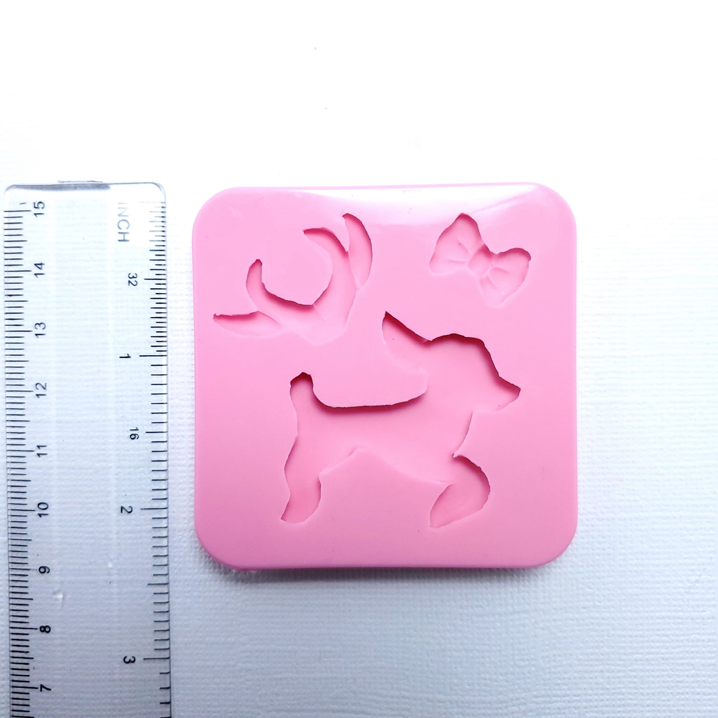 Jumpy Reindeer Multi Project Silicone Mold for Fondant Resin and Clay Crafts