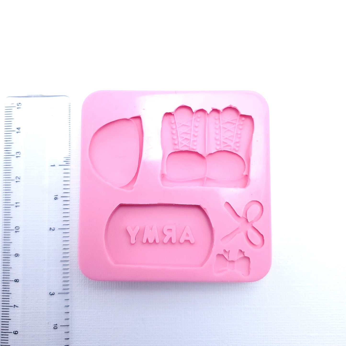 Military Army Silicone Mold for Cake Decorating Resin Clay Jewelry Crafts