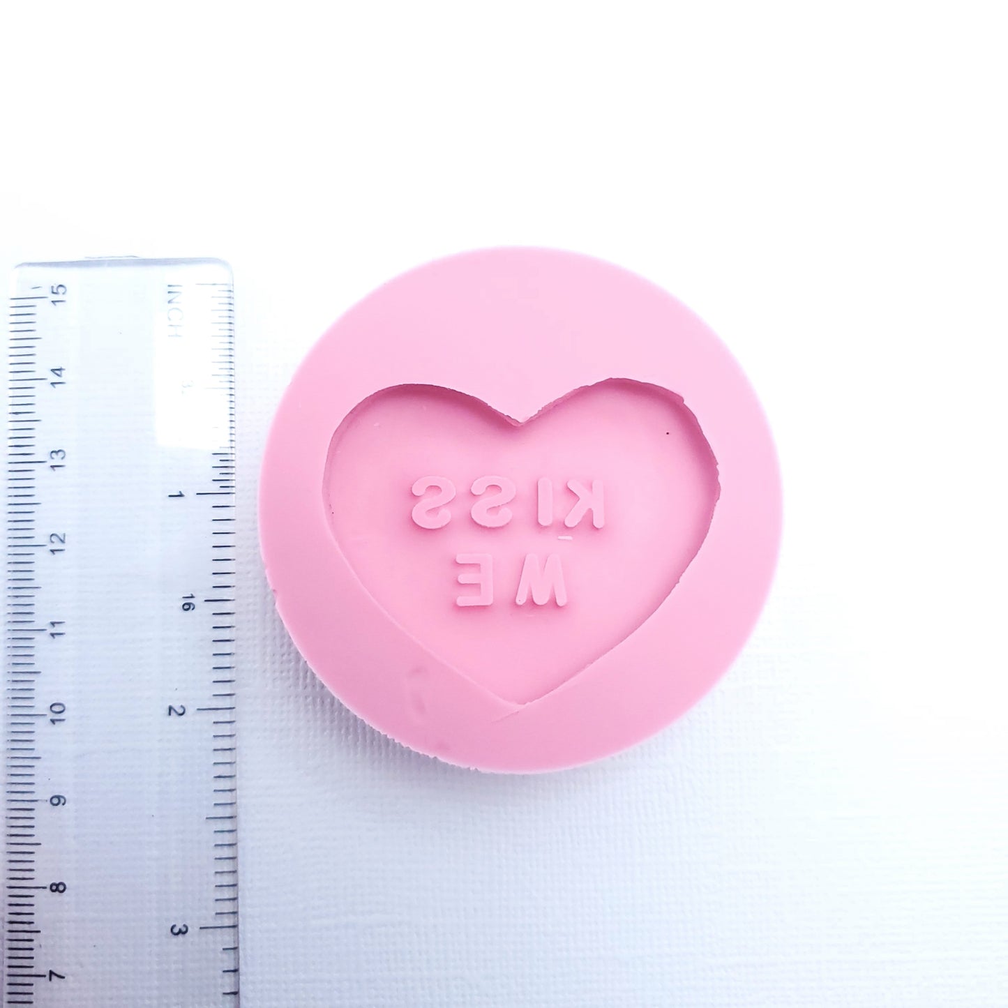 Kiss Me Heart Silicone Mold for Fondant Resin Clay Miniatures MS124