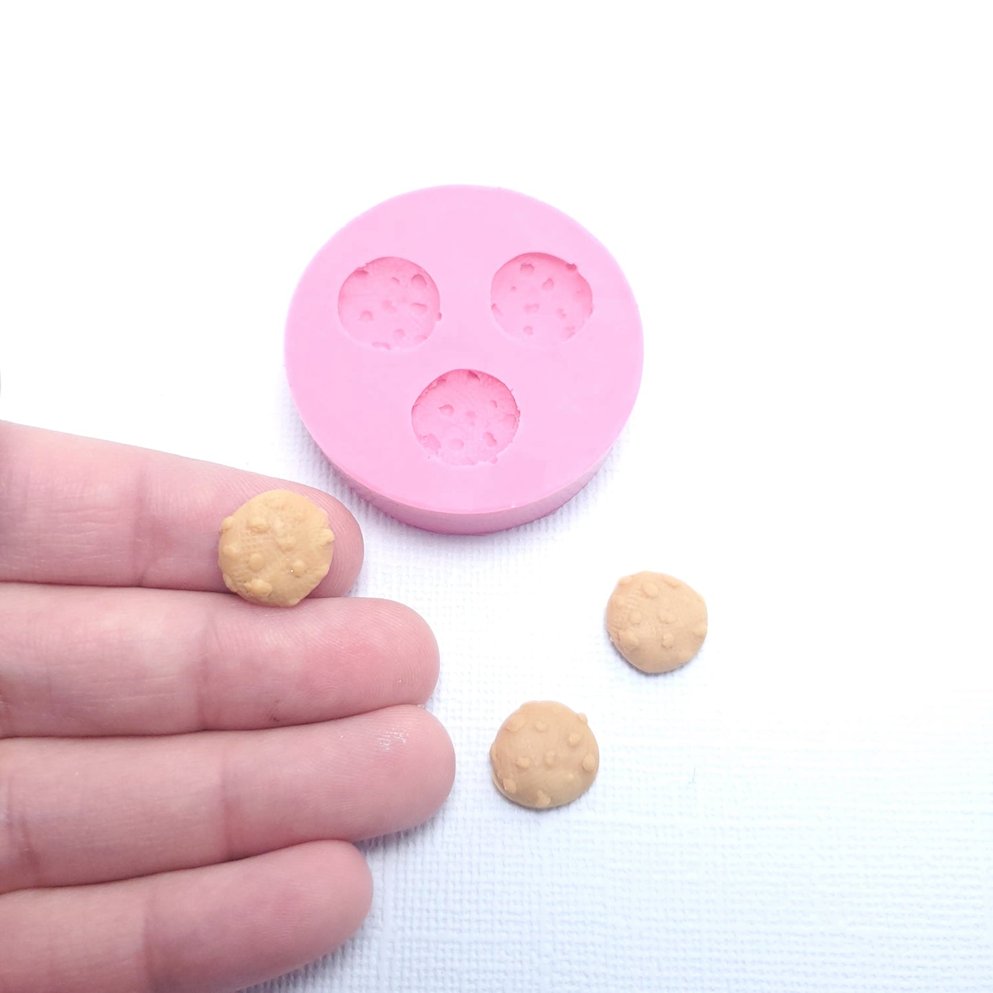 Mini Cookie Silicone Mold for Polymer Clay Jewelry Resin Fondant Wax and Crafts