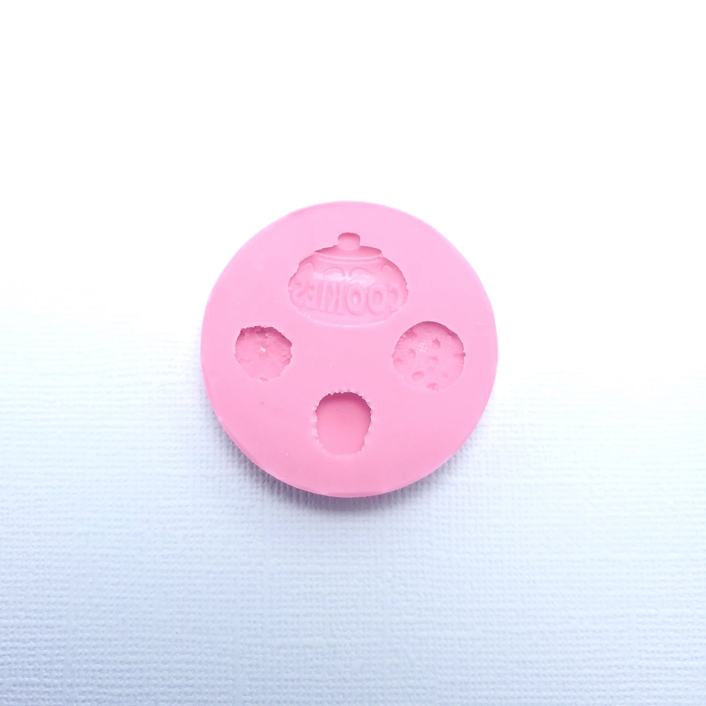 Mini Cookie and Cookie Jar Silicone Mold for Polymer Clay Resin Fondant Crafts