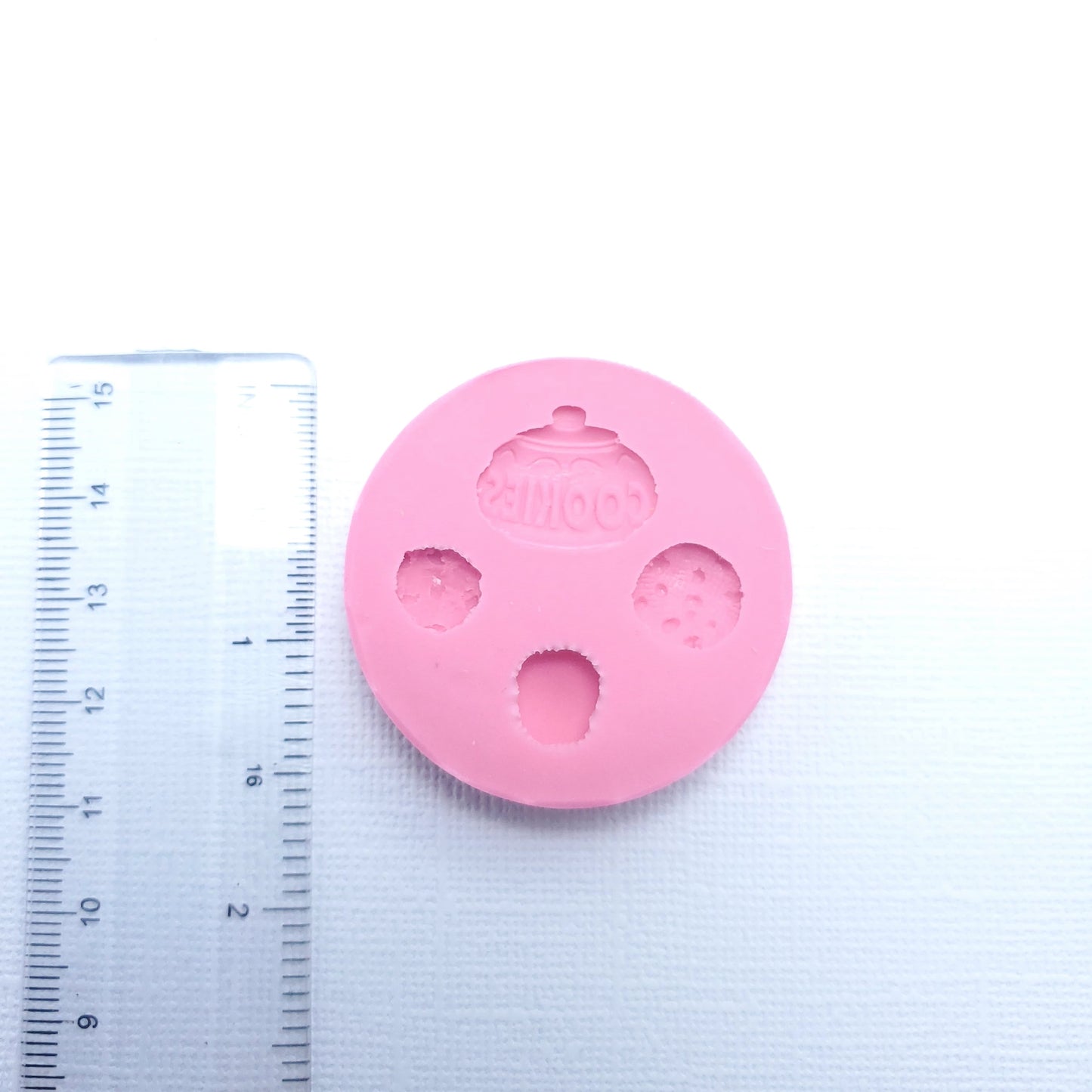 Mini Cookie and Cookie Jar Silicone Mold for Polymer Clay Resin Fondant Crafts