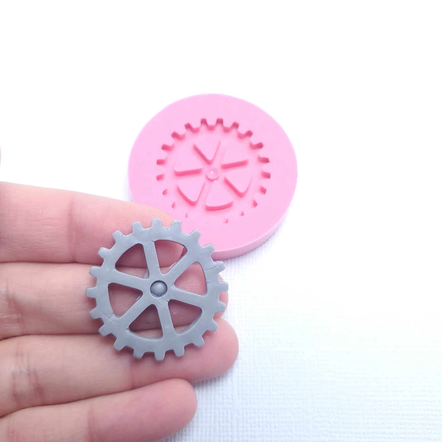 Steampunk Gear Silicone Mold for Fondant, Resin, Clay, Jewelry Making