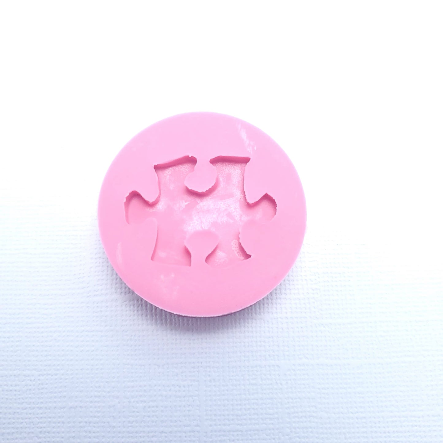 Autism Awareness Puzzle Piece Silicone Mold for Fondant Resin Polymer Clay Jewelry Cupcake Toppers