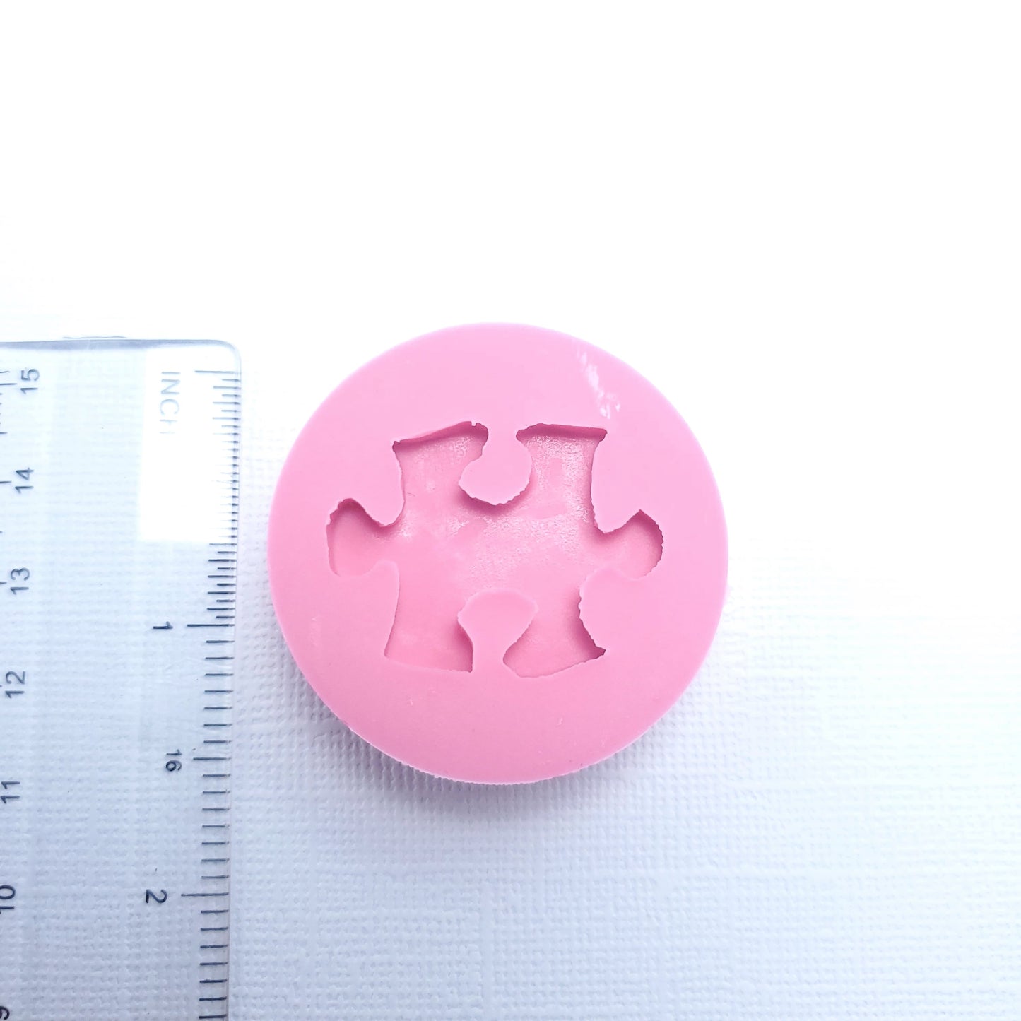 Autism Awareness Puzzle Piece Silicone Mold for Fondant Resin Polymer Clay Jewelry Cupcake Toppers