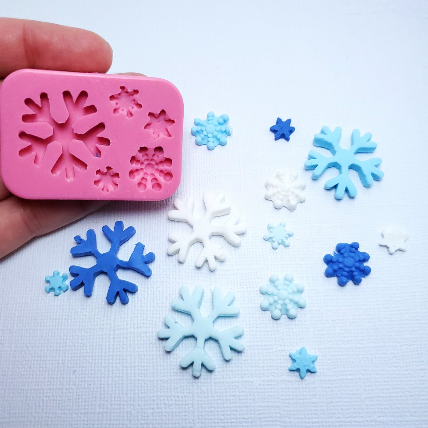 Silicone Snowflake Mold for Fondant, Resin, Clay, and Jewelry Making