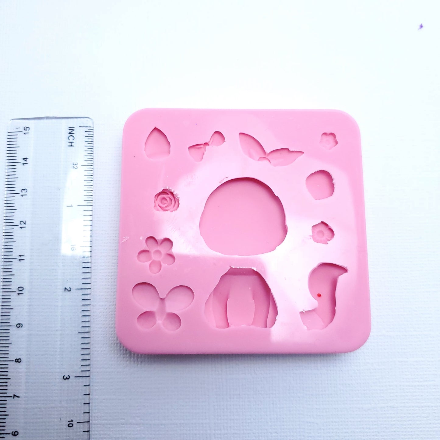 Cute Big-Head Animal Full-Body Silicone Mold for Crafts and Baking MS175