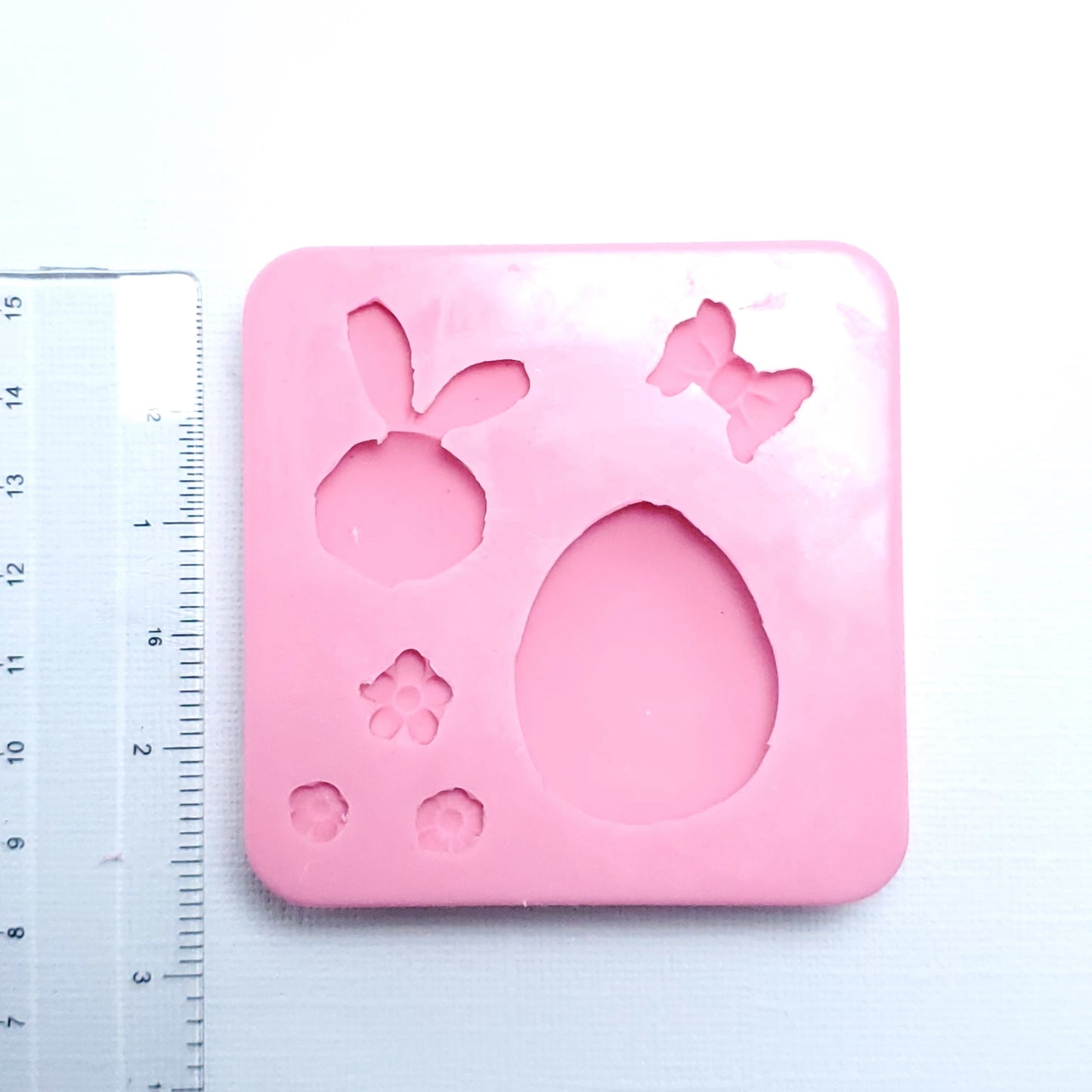 Cute Bunny on Egg Multi-Project Silicone Mold MS181 for Crafts and Baking