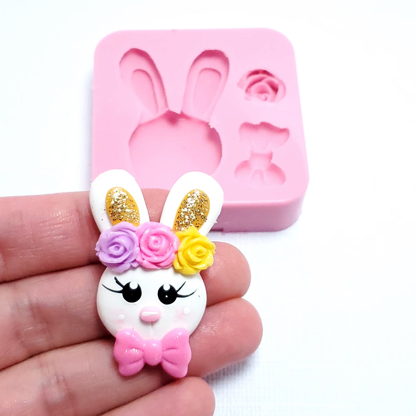 Easter Bunny Golden Ears Multi-Project Silicone Mold MS173 for Crafts & Baking