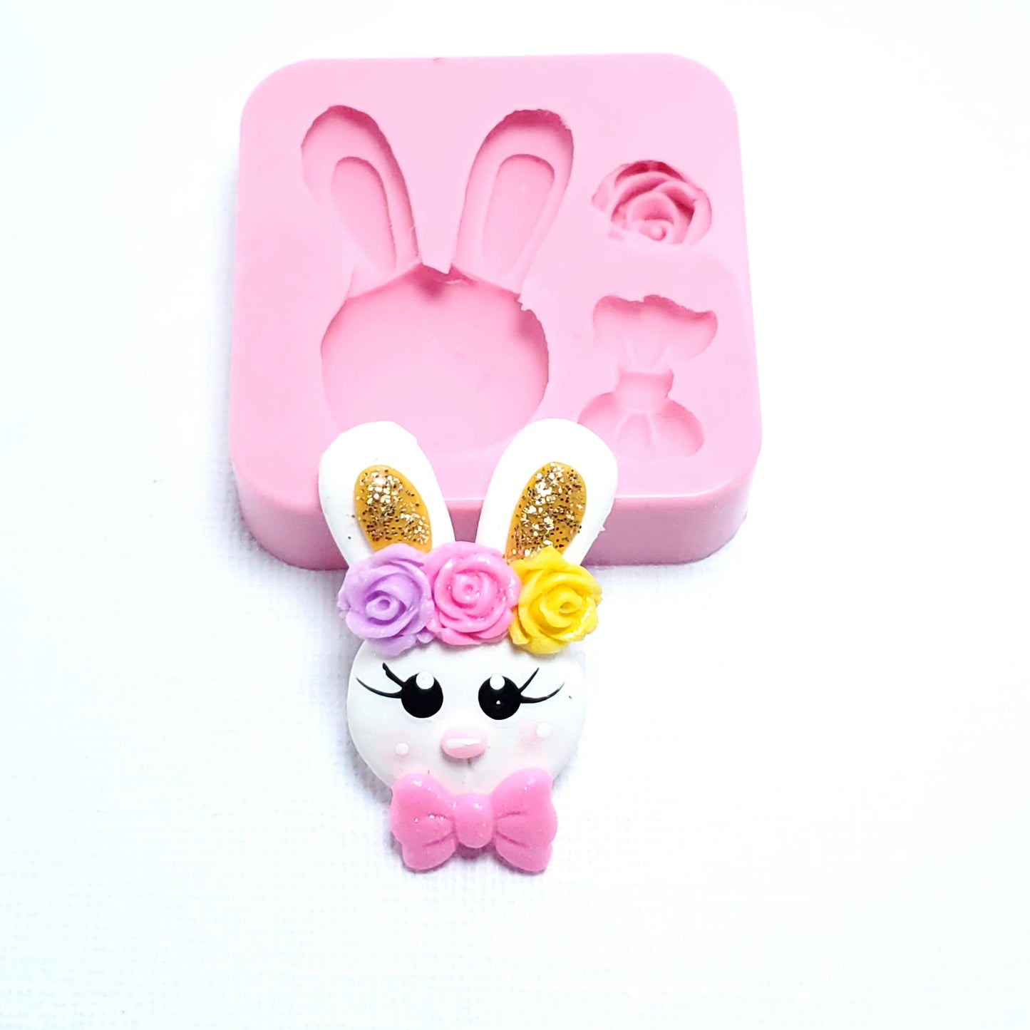 Easter Bunny Golden Ears Multi-Project Silicone Mold MS173 for Crafts & Baking
