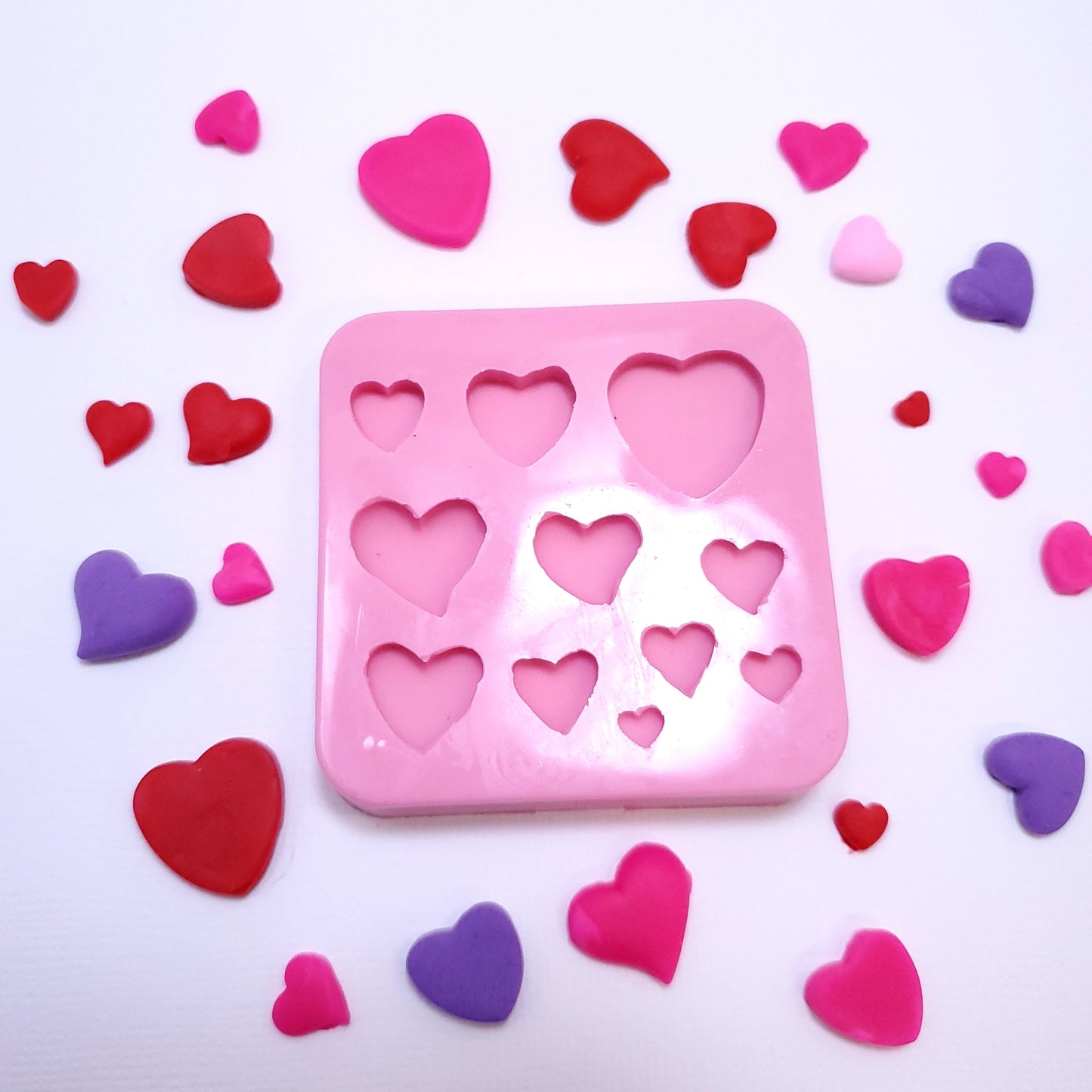 Heart Silicone Mold for Resin, Fondant, Clay, Wax & Jewelry Making
