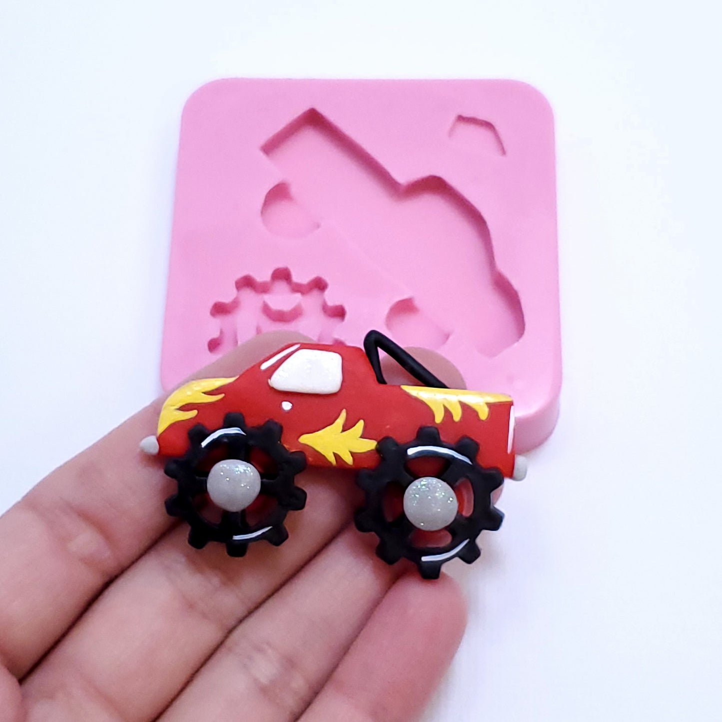 Monster Truck Multi-Project Silicone Mold MS184 for Cake Decorating, Resin and Clay Crafts