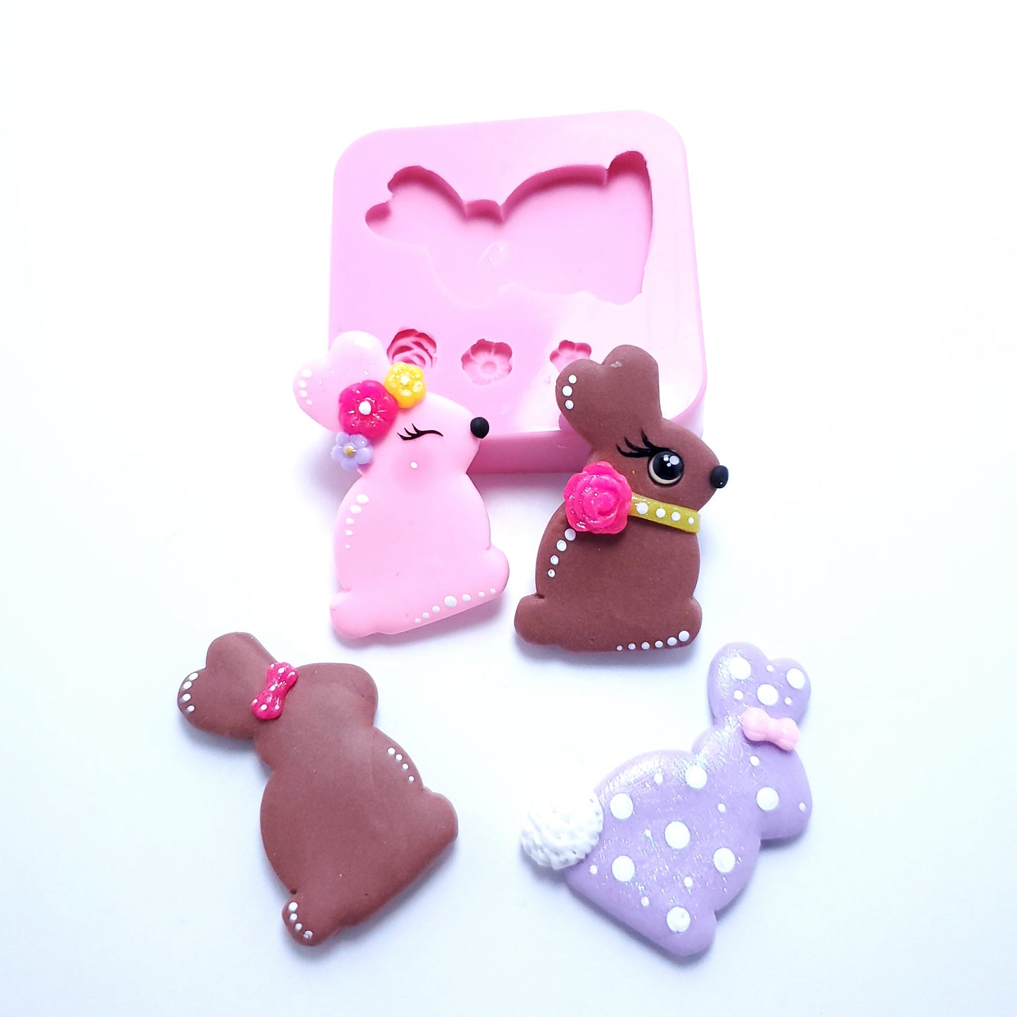 Easter Baby Bunny Silicone Mold Multi-Project MS194 for Cute Mini Crafts