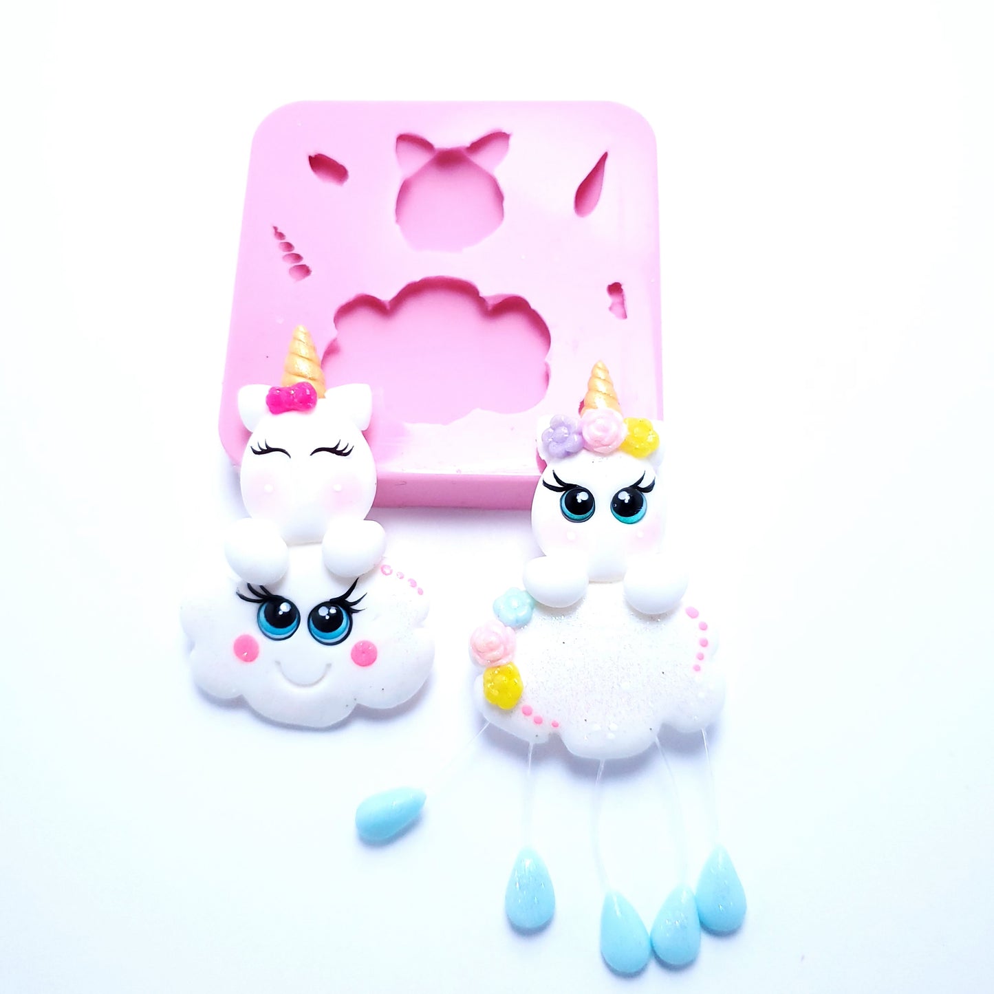 Unicorn on Clouds Multi-Project Silicone Mold MS199 for Crafts and Baking