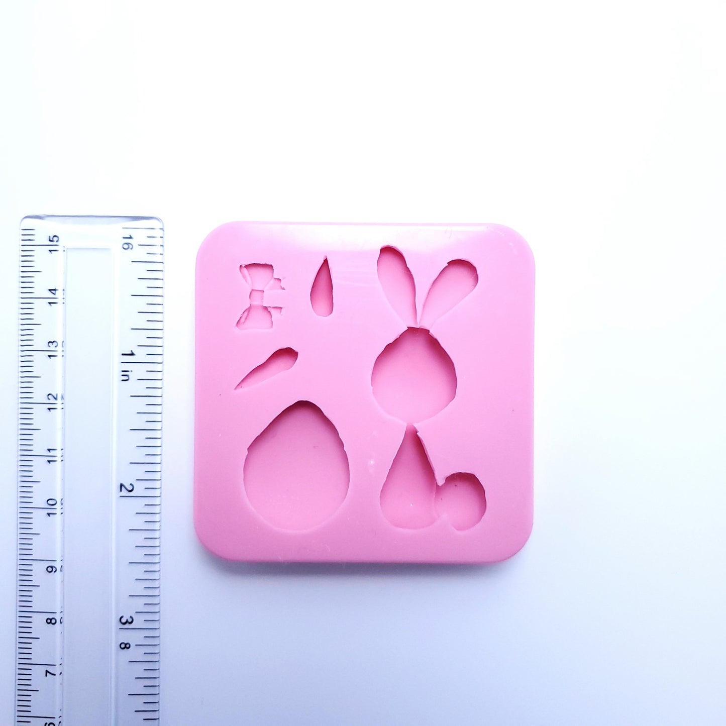 Easter Bunny Holding Egg Multi-Project Silicone Mold MS237 for Crafts