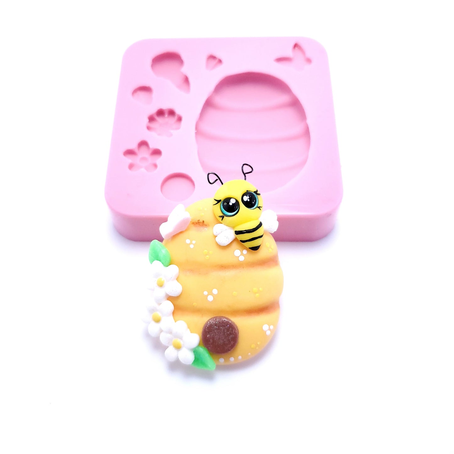 Bee Hive Honeycomb Silicone Mold for Crafts and Mini Projects MS213