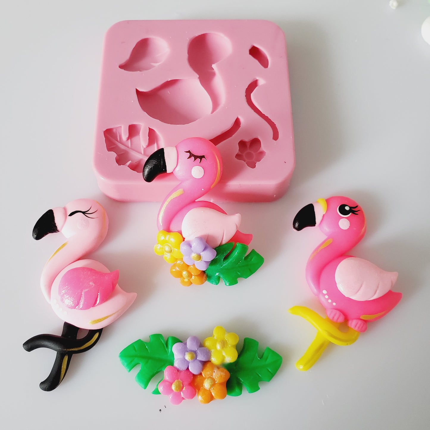Flamingo Bird Multi-Project Silicone Mold for Crafts Baking Resin MS217
