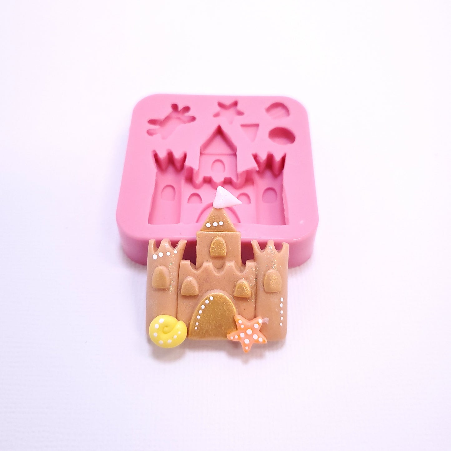 Sand Castle Silicone Mold for Fondant, Resin, Clay and Miniature Crafts