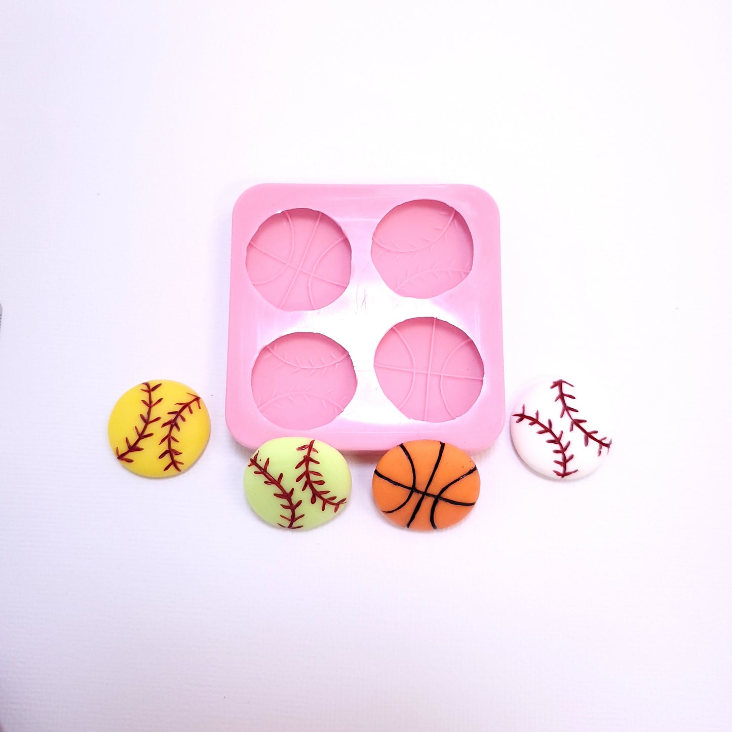 Sport Balls Multi-Project Silicone Mold MS231 for Fondant, Resin, Clay Crafts