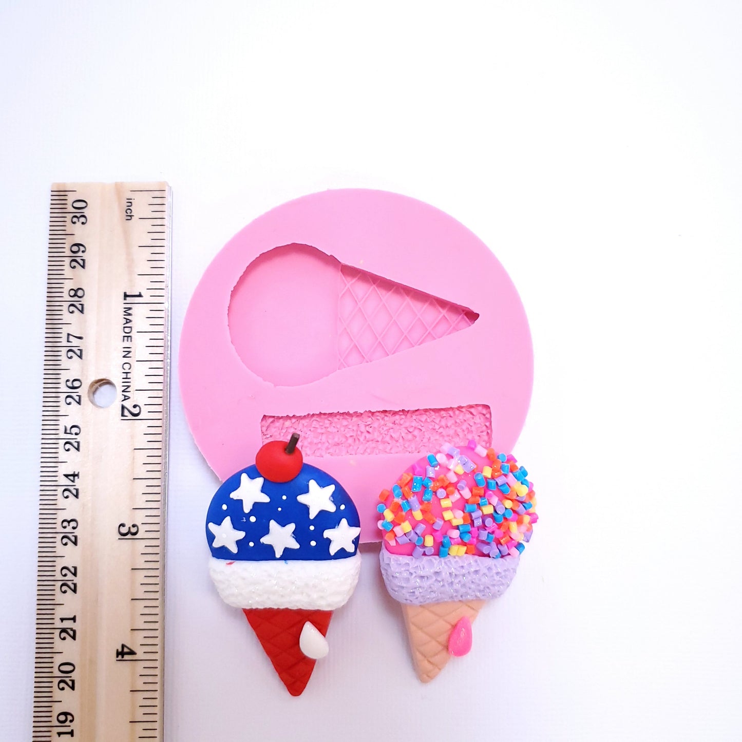 Ice Cream Cone Multi-Project Silicone Mold for Crafts and Baking MS249