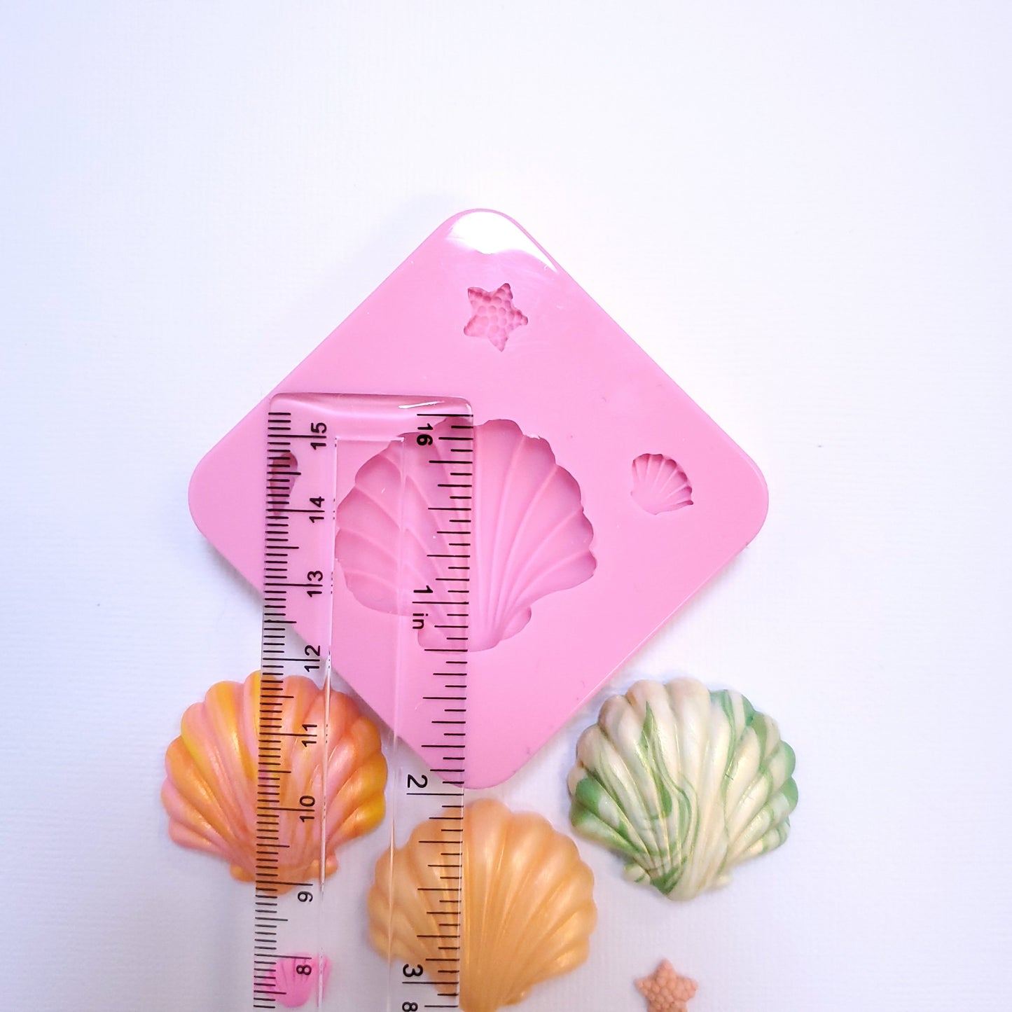 Seashell Silicone Mold for Fondant Resin Clay Jewelry and Miniature Crafts